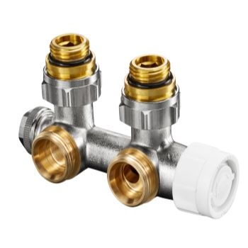 Oventrop Multiblock T присоед. арматура 1/2НГ x 3/4НР, латунь, угловой  