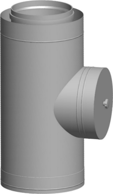 Wolf Дымоход С ревизией DN250/350 L:600 мм, для концентрической дымовой трубы, из нержавеющ. стали/п