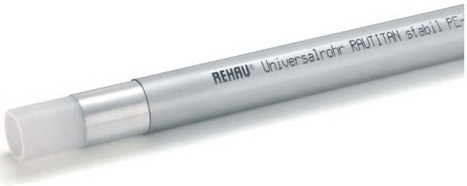 Rehau Универсальная труба RAUTITAN stabil 20х2,9, прямоуг., изол. 26 мм, бухта 25 м  