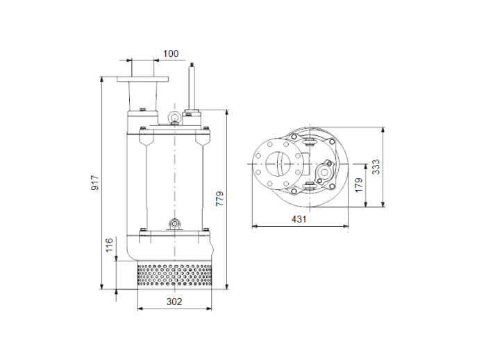 Дренажный насос Grundfos DWK O.13.100.110.5.0D  
