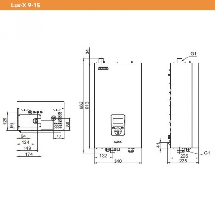 Электрический котёл Zota 12 LUX-X  