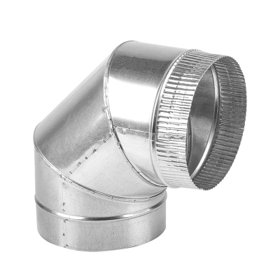 Одностенный дымоход Дымофф Колено (голое) 90 250 цинк