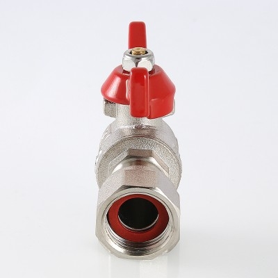 Valtec Кран шар. BASE угловой с накидной гайкой 1/2 вн.-вн.  