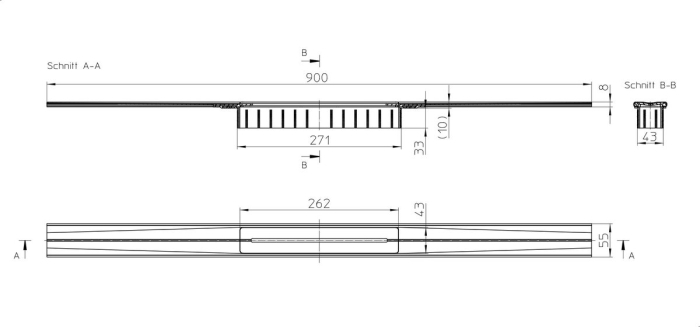 HL 053S/90 Решетка с вогнутым профилем переменного радиуса  