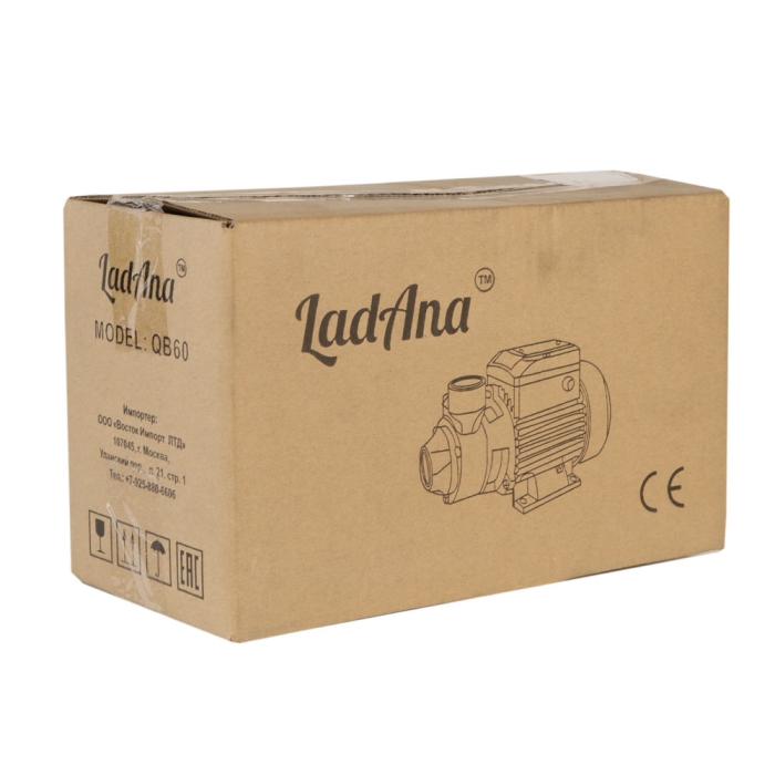 Поверхностный насос Ladana QB60 т.м.(кабель 1м с евровилкой)  