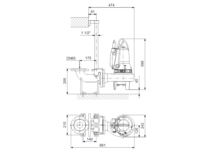 Дренажный насос Grundfos SL 1.50.65.09.E.2.50B  