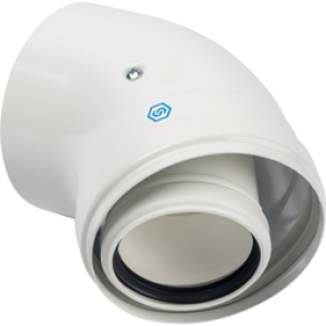 Stout Угол 45° DN60/100 м/п PP-FE  