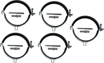 Wolf Дымоход Скоба с относом от стены DN125 1 комплект 5 шт., в комплекте винты и дюбели