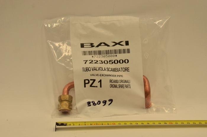 Baxi Трубка клапан-теплообменник (722305000)  