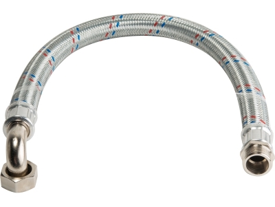 Stout Гибкая подводка для воды НР 1 х ВР 1 угловая , длина 600 мм