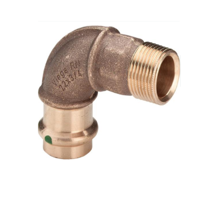 Viega Отвод пресс-Н 15x3/8 бронза