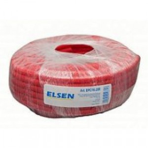 Гофрированная труба Elsen Гофротруба FlexLight, O-16, наружный O-25, красная, бухта 50 м