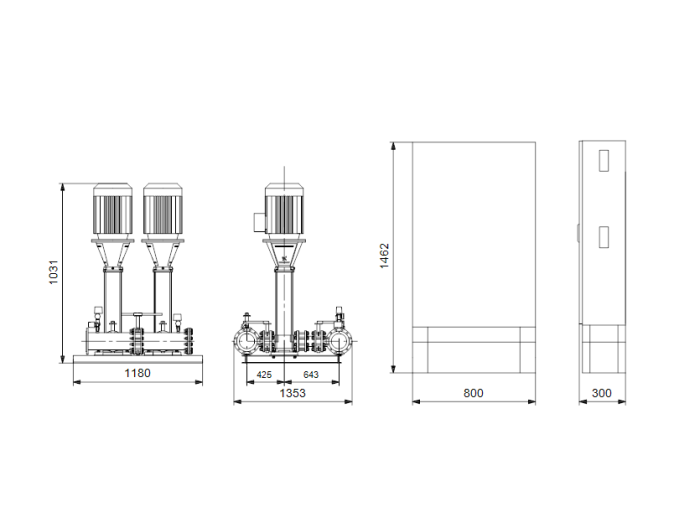 Насос для повышения давления Grundfos Hydro MX 1/1 CR45-1 3x400V 50Hz  