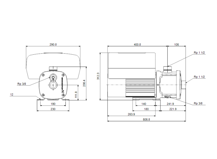 Насосная станция Grundfos CME10-3 A-R-G-V-AQQV  