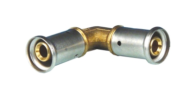 Henco Угольник 90°, латунь пресс, 20x20