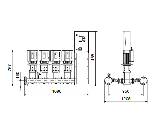 Насос для повышения давления Grundfos Hydro MPC-E 4 CRE15-1 50/60Hz RUS  