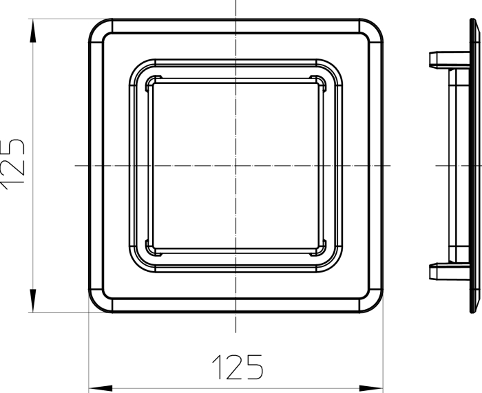 HL 905.4 Крышка серая к HL 905  