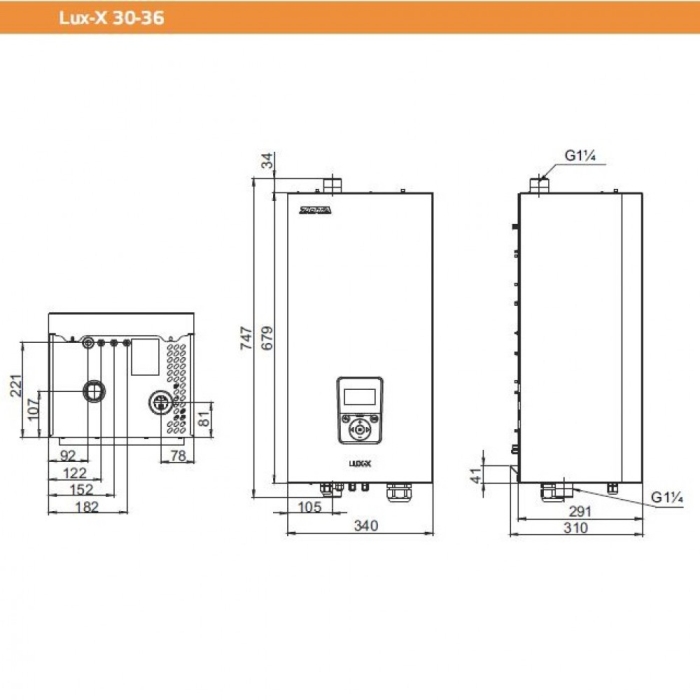 Электрический котёл Zota 30 LUX-X  