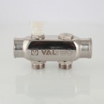 Коллектор Valtec Коллектор из нерж. стали, с м-о расст вых. 50мм, 1"х 7 вых. 3/4" Евроконус  