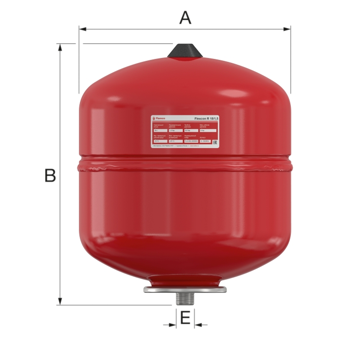 Расширительный бак Flamco Flexcon R 25  