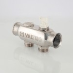 Коллектор Valtec Коллектор из нерж. стали, с м-о расст вых. 50мм, 1х 8 вых. 3/4 Евроконус  
