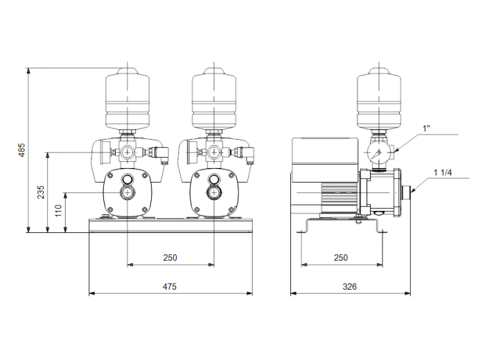 Насосная станция Grundfos CMBE TWIN 5-31 I-U-C-C-D-B  