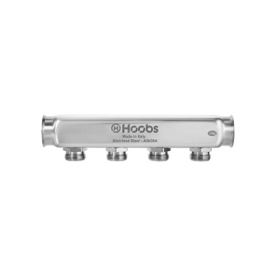 Коллектор Hoobs, нерж. сталь, без регулировки, 1&quot;х3/4&quot;-6 вых