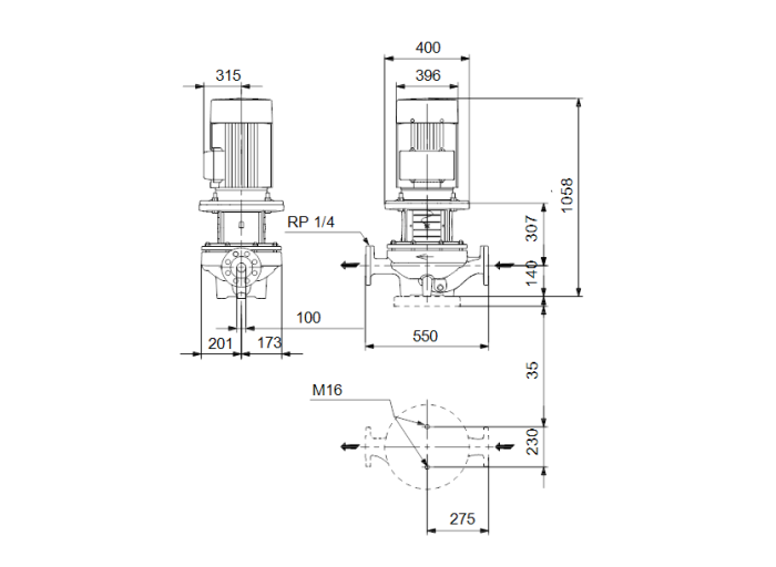 Насос для повышения давления Grundfos TP 100-480/2-A-F-B-BAQE  