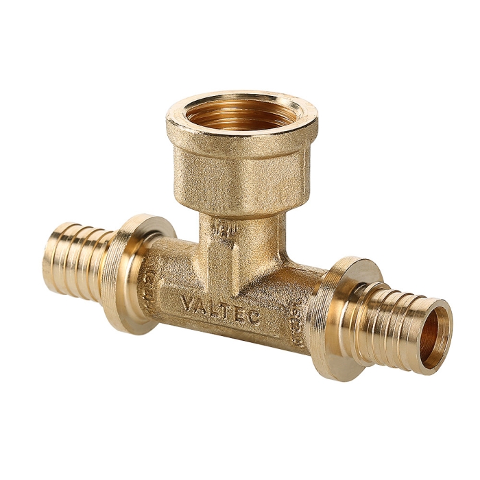 Valtec VTm.432.BG.250525 Тройник надвижной с переходом на вн.р. 25(3,5) х 3/4" х 25(3,5)  