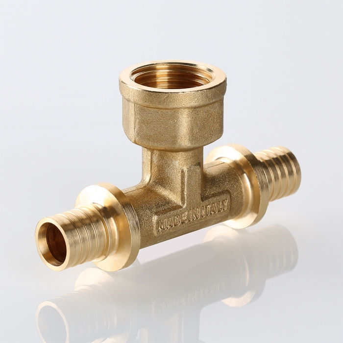 Valtec VTm.432.BG.250525 Тройник надвижной с переходом на вн.р. 25(3,5) х 3/4 х 25(3,5)  