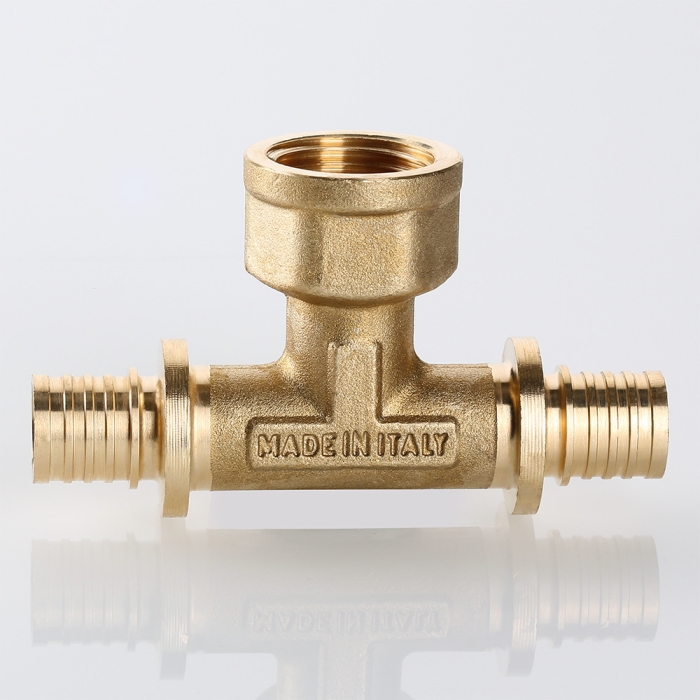 Valtec VTm.432.BG.250525 Тройник надвижной с переходом на вн.р. 25(3,5) х 3/4 х 25(3,5)  