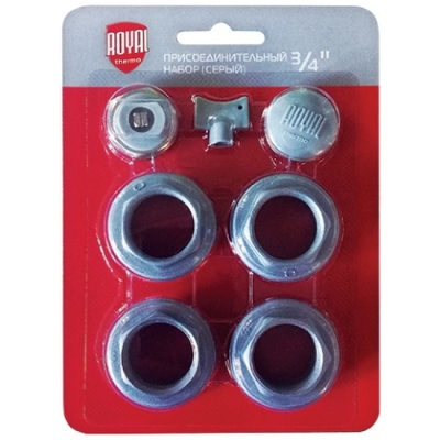 Royal Thermo Набор присоединительный Royal Thermo 3/4 silver