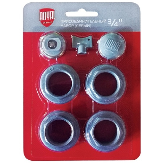 Royal Thermo Набор присоединительный Royal Thermo 3/4 silver  
