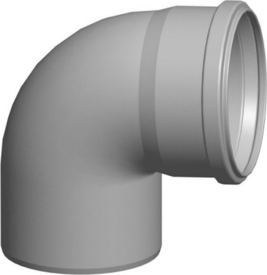Wolf Дымоход Отвод для дымохода DN110 87° из полипропилена