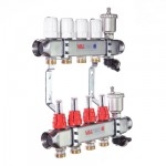 Коллектор Valtec Коллекторная группа НЕРЖ со встр. расх. в сборе, 1х7 вых. Евроконус 3/4  