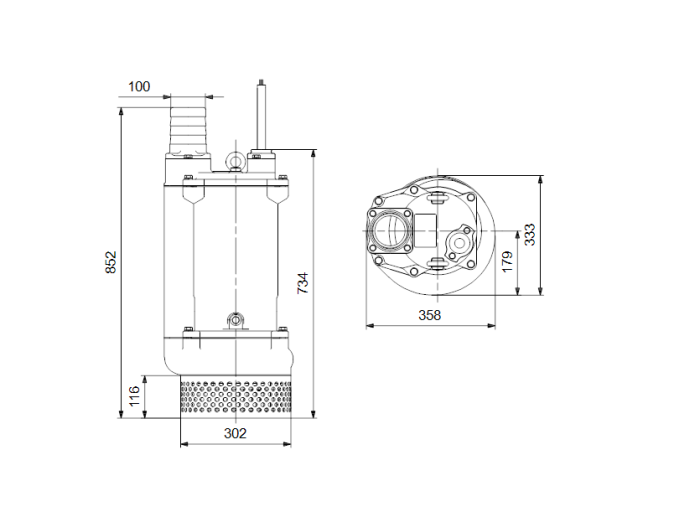 Дренажный насос Grundfos DWK O.13.100.55.5.0D.R  