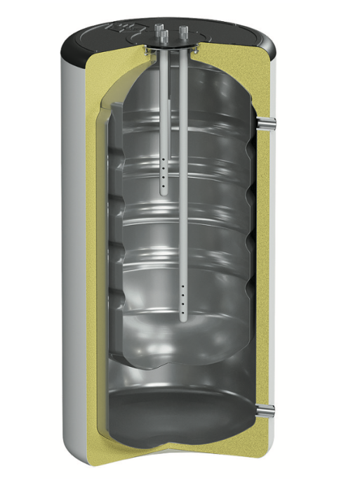 Бойлер косвенного нагрева напольный KRATS 160 Comfort белый(+ закладная под ТЭН)  