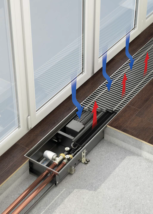 Внутрипольный конвектор Varmann Qtherm HK mini 190.90.1000  