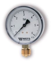 Watts Watts (Ватс) F+R200(MDR) 50/ 10x1/4" Манометр радиальный 50мм, 0-10 бар  