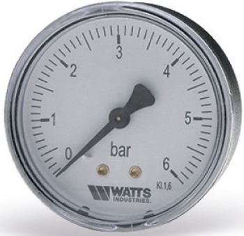 Watts Манометр аксиальный F+R100 (MDA) Корпус O 80 мм 6 бар