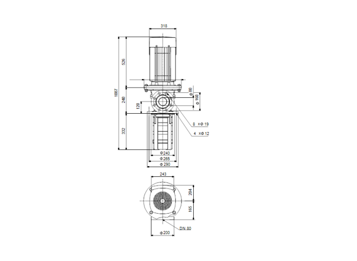 Скважинный насос Grundfos MTR 64-3/3 A-F-A-HUUV  