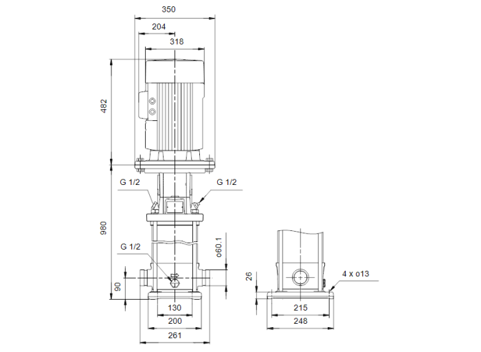   Поверхностный насос Grundfos CRT 8-20 A-P-A-E-AUUE  