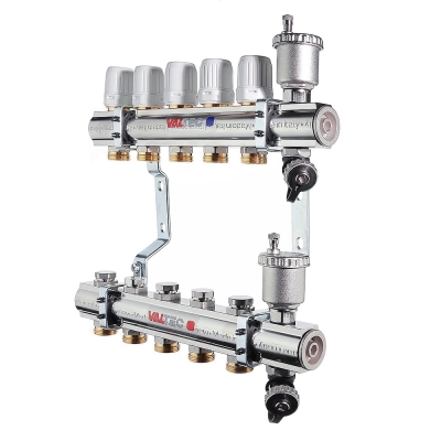 Valtec VTc.594.EMNX.0708 Коллекторный блок с регул. и баланс. клап., 1 1/4х8 вых