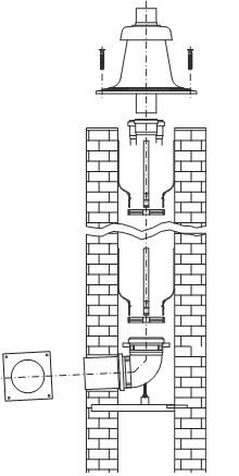   Buderus Комплектация системы дымоудаления D=200 (87090086)  