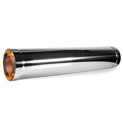 Сэндвич дымоход Дымофф Труба сэндвич 330*250 AISI430 0.5мм/AISI430 0.5мм L-1м