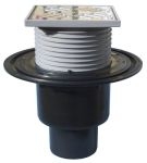 Трап с решеткой 226*226 мм и подрамником 260*260 мм HL 615HW  