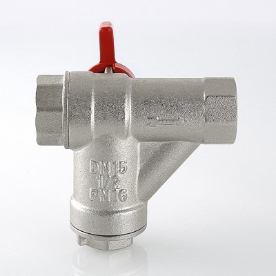 Valtec Кран шар. со встроенным прямым фильтром, рукоятка бабочка 1/2 вн.-вн.