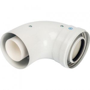 Stout Угол 90°/ адаптер 90° DN60/100 м/п PP-FE