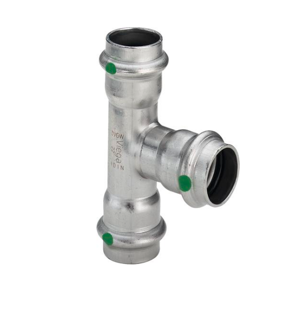 Viega Тройник пресс 18х15х18 нерж.  