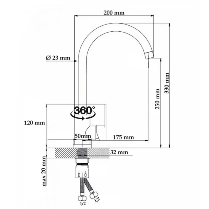 Лейка для душа WasserZimmer б/упаковки ( 2 режима ) DK-550  